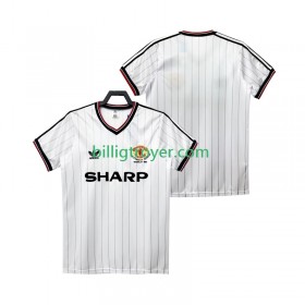 Billige Fotballdrakter Manchester United 1983 1984 Retro Bortedraktsett Kortermet